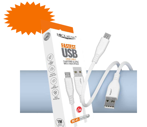 DC-41 Fast Charging USB Data Cable (V8 / Micro USB)